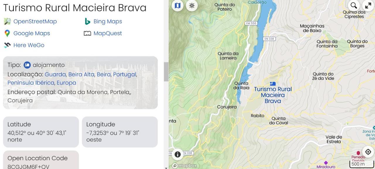 Turismo Rural Macieira Brava Guarda Exteriér fotografie
